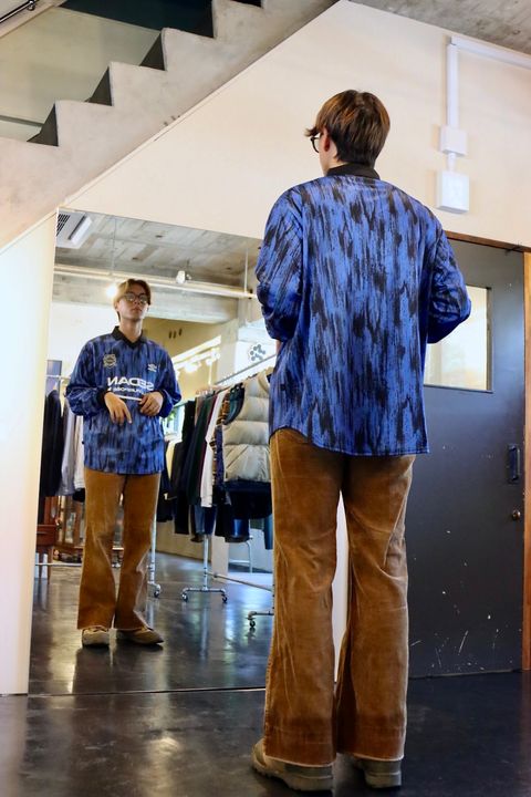 SEDAN ALL-PURPOSE 23FW UMBRO Game Shirt"Blue×Black"スタイル