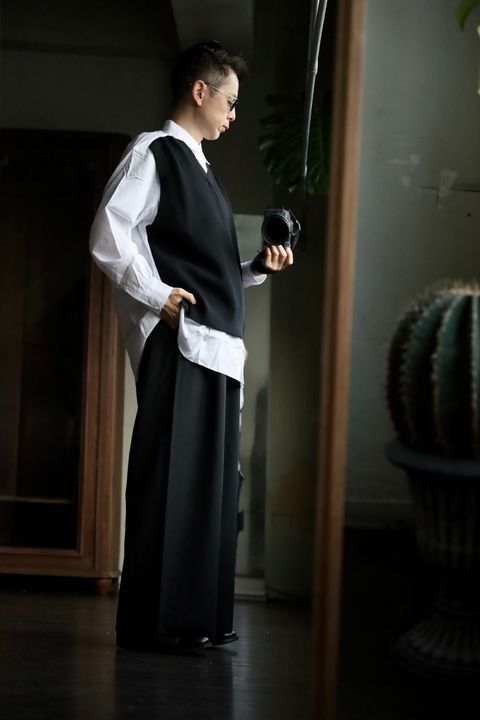 COMME des GARCONS HOMME 異素材切り替えシャツスタイル2025.2.9.
