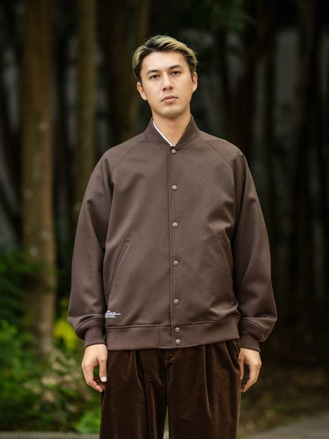 FreshService DOWN FABRIC VARSITY JACKET(BROWN)10月24日(土)新作発売！