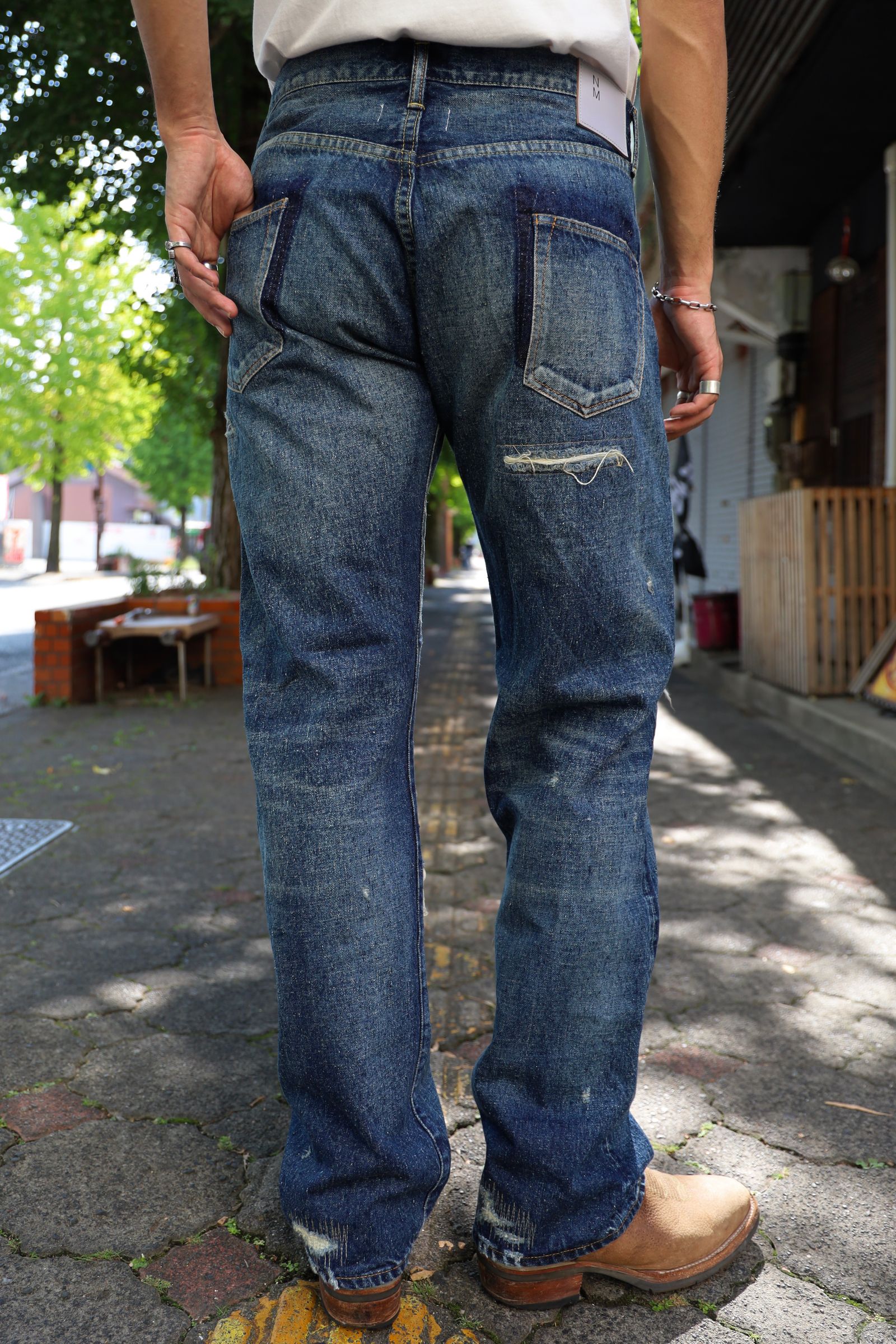 アイジュンヤワタナベマン 24AW New Manual Wネームデニムパンツ(XL)