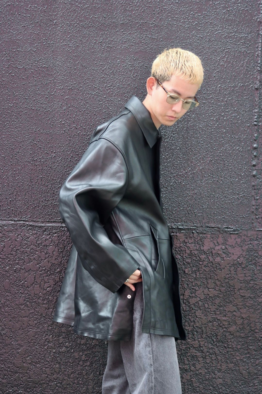 YOKE ヨーク 23AW CUT-OFF LEATHER CAR COATスタイル | 3566 | mark