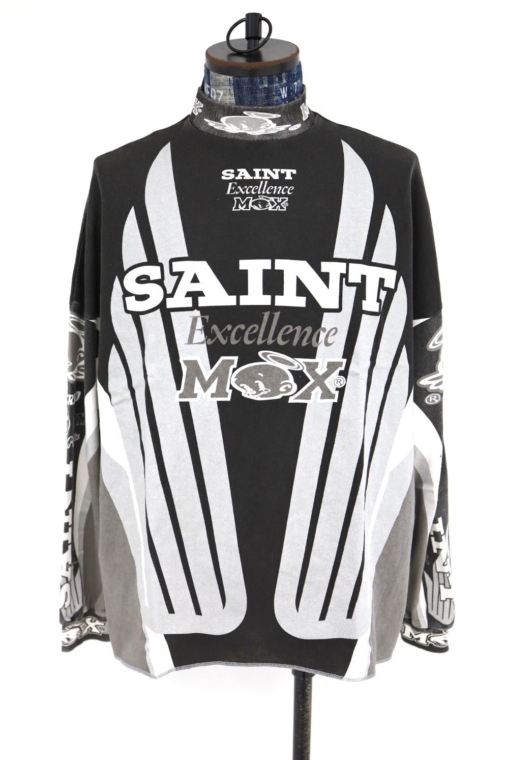 セントマイケル 26SS SAINT MX LS T-SHIRT (SM-MK8-0000-029)BLACK