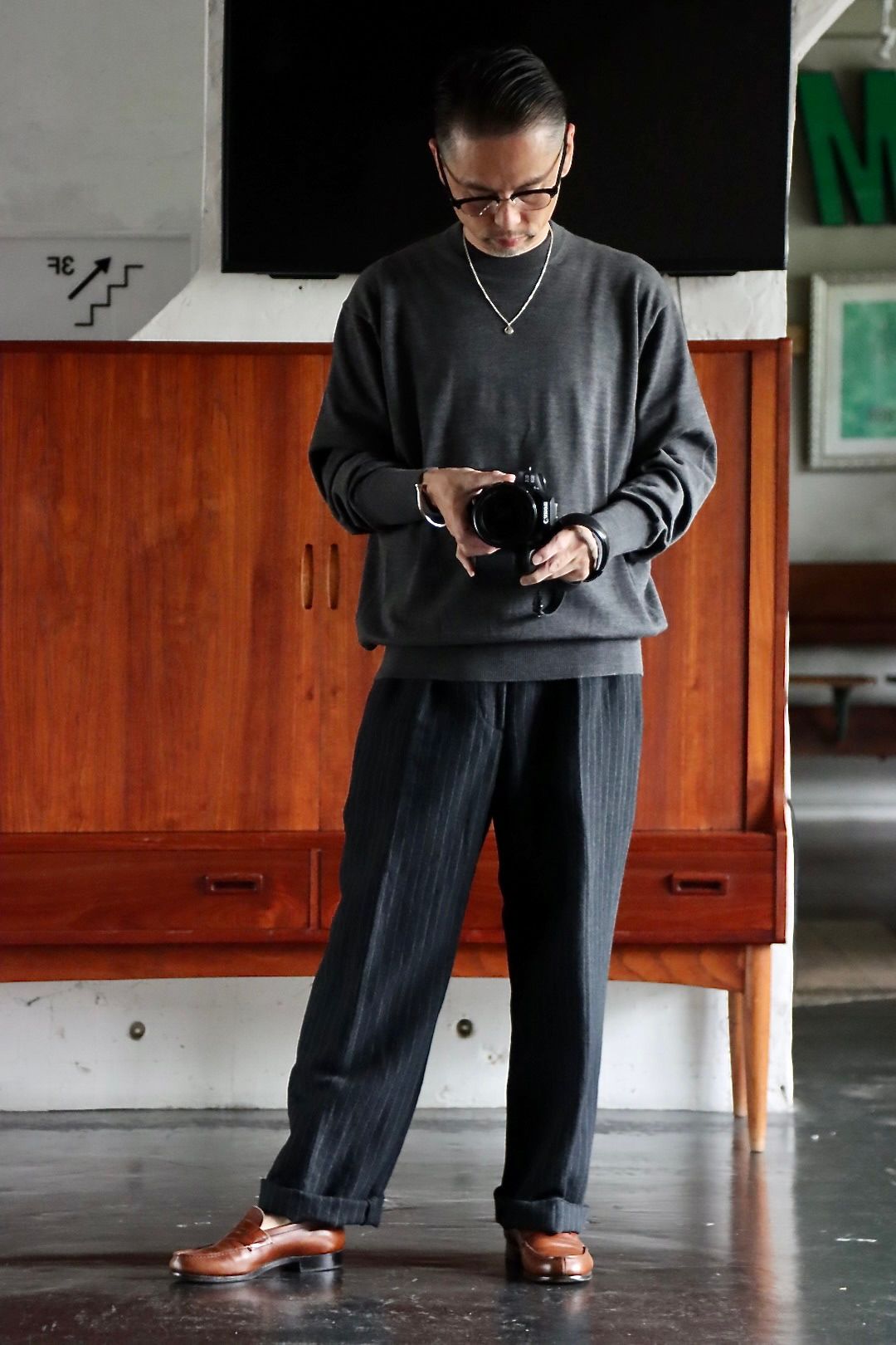 A.PRESSE 22FW L/S Knit T-Shirt スタイル.2022.8.17.