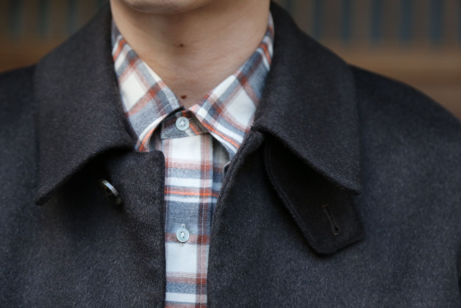 YOKE 新作 CASHMERE 3WAY BAL COLLAR SHARE COAT(YK20AW0134C)"DARK BROWN"style.2020.10.10.
