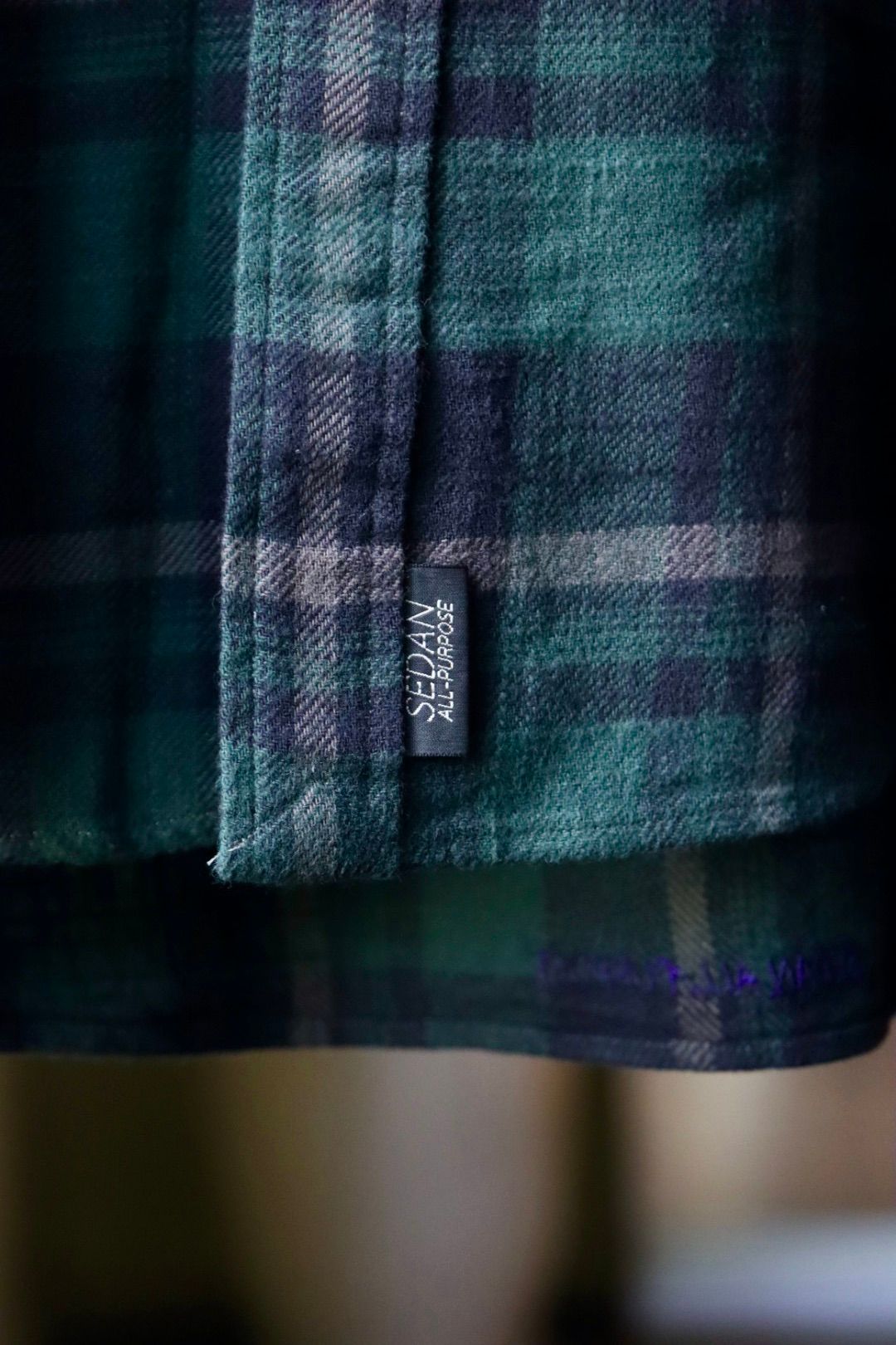セダンオールパーパスFW23 Twill Plaid Big BD Shirt (SD23F-SH03)Green Plaid