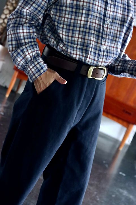アプレッセ22FW Motorcycle Trousers"NAVY"スタイル