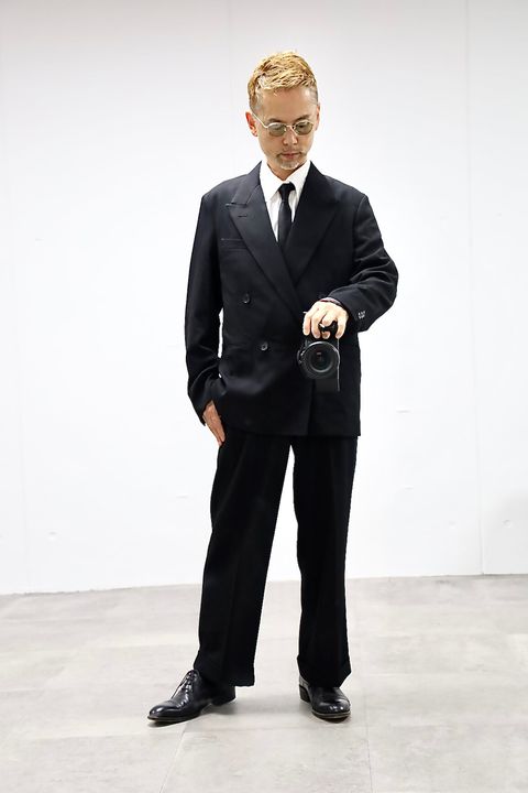 A.PRESSE 2026 STYLE2  Wool Double Breasted Jacketスタイル