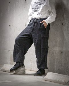 ワイズフォーメンY's for men 25AW HOUNDSTOOTH PANTS (ML-P18-107)BLACK