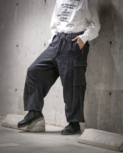 Y's for men 25AW HOUNDSTOOTH STITCH JACKET セットアップスタイル