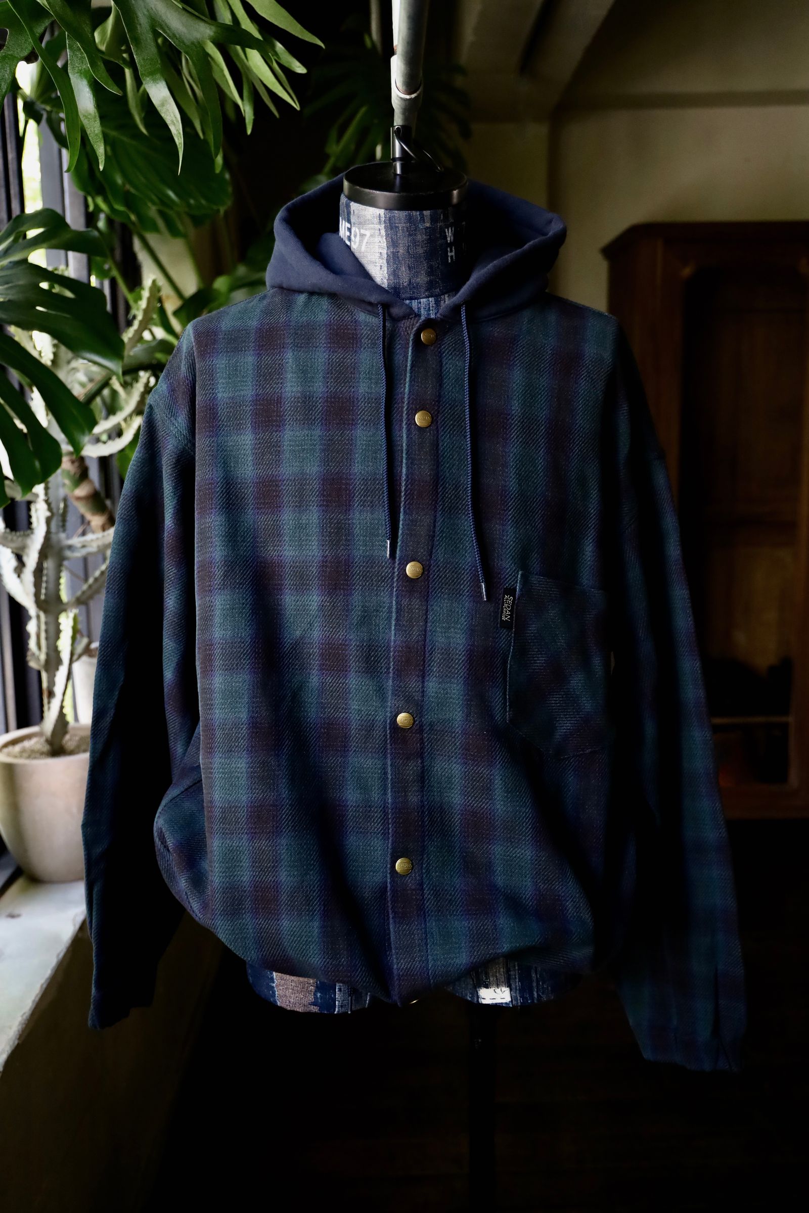 セダンオールパーパス FW24 Flannnel Hoodie(SD24F-SH03)Blackwatch☆9月21日(土)発売！
