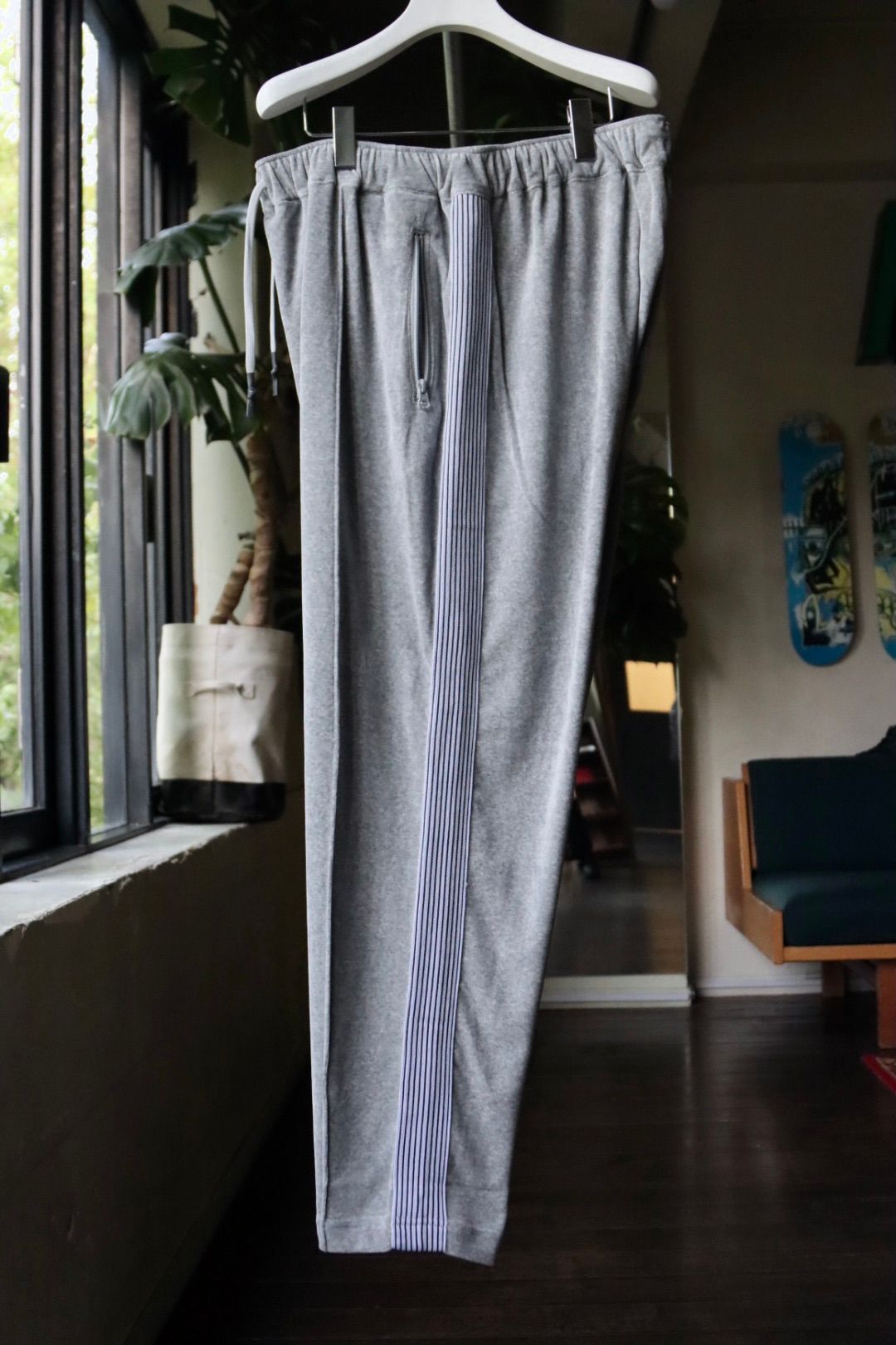 S.F.C 23FW VELOUR TRACK PANTS(SFCFW23CS07)Grey