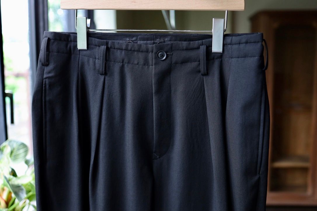 Yohji Yamamoto  テーパードワイドトラウザーズ(HW-P48-100-2A26)BLACK☆7月8日(水)発売！