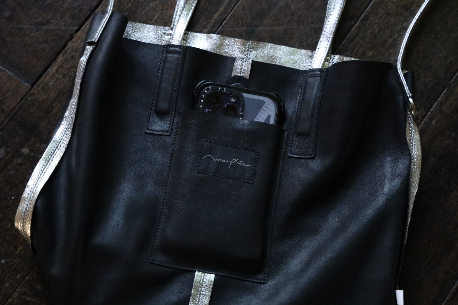 Morphee / モルフェ 3WAY MIDIUM TOTE(LONG)SILVER☆再入荷しました！