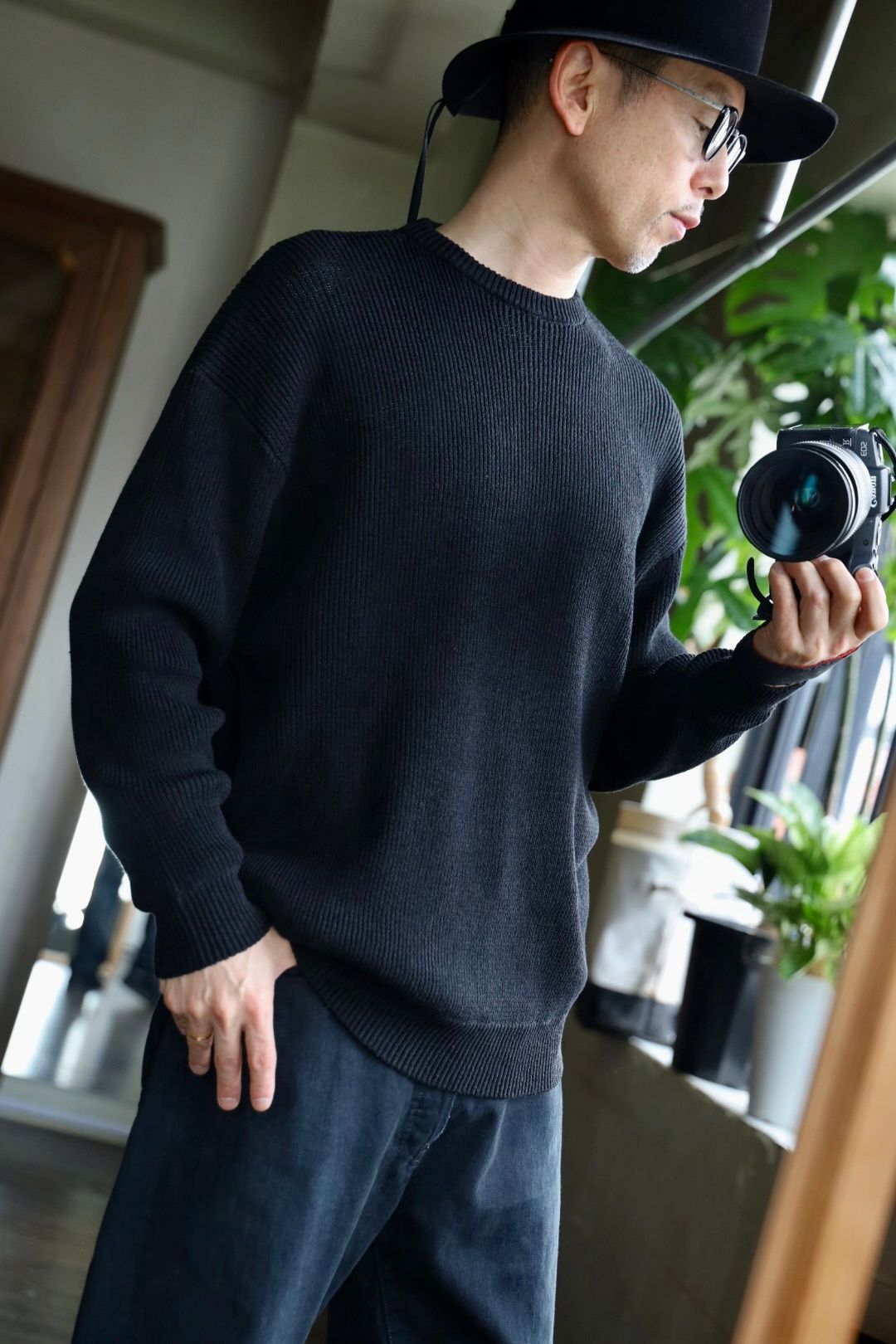 Graphpaper - グラフペーパー 25SS Linen Solotex Loose Rib