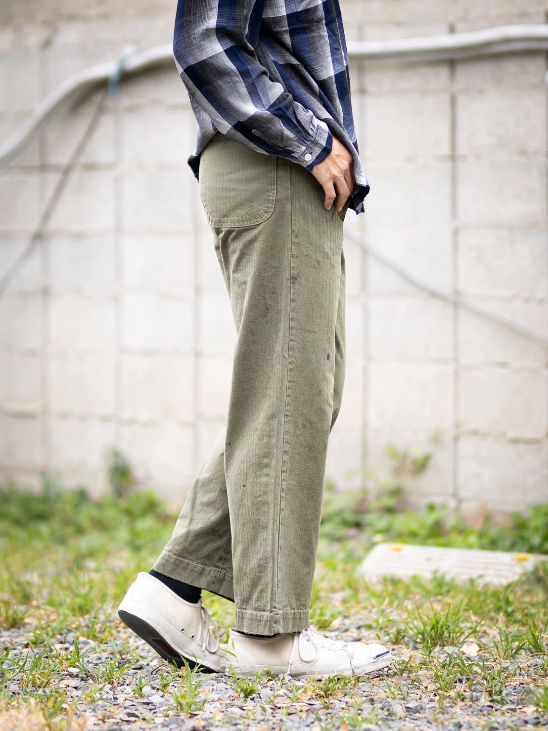 BOW WOW 26FW P47 HBT TROUSERS(BWU-P4HT)OLIVE GREEN☆9月5日(土)11:00発売！