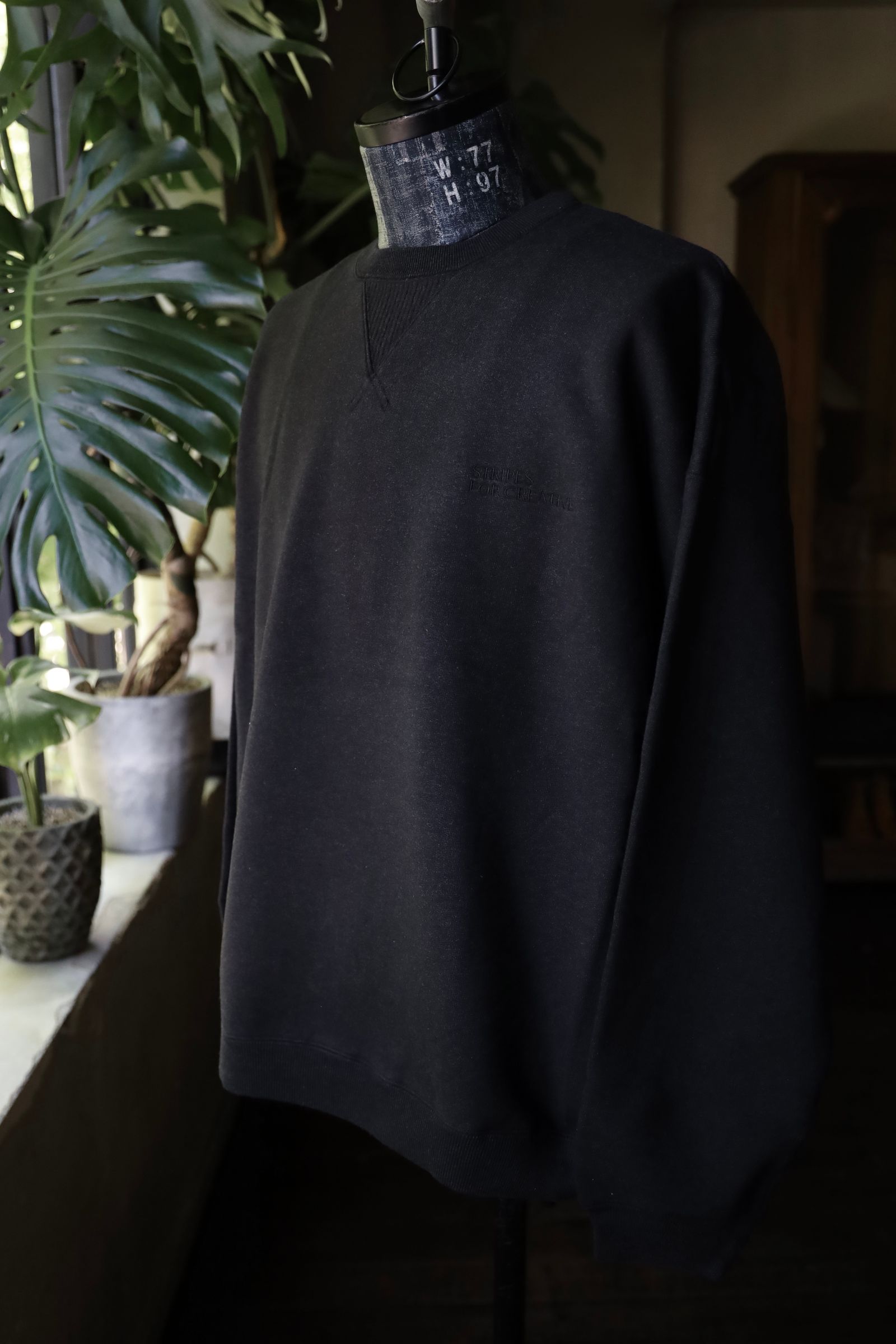 S.F.C 24FW エスエフシーSFC CREW SWEAT(SFCFW24CS01)Black Melange