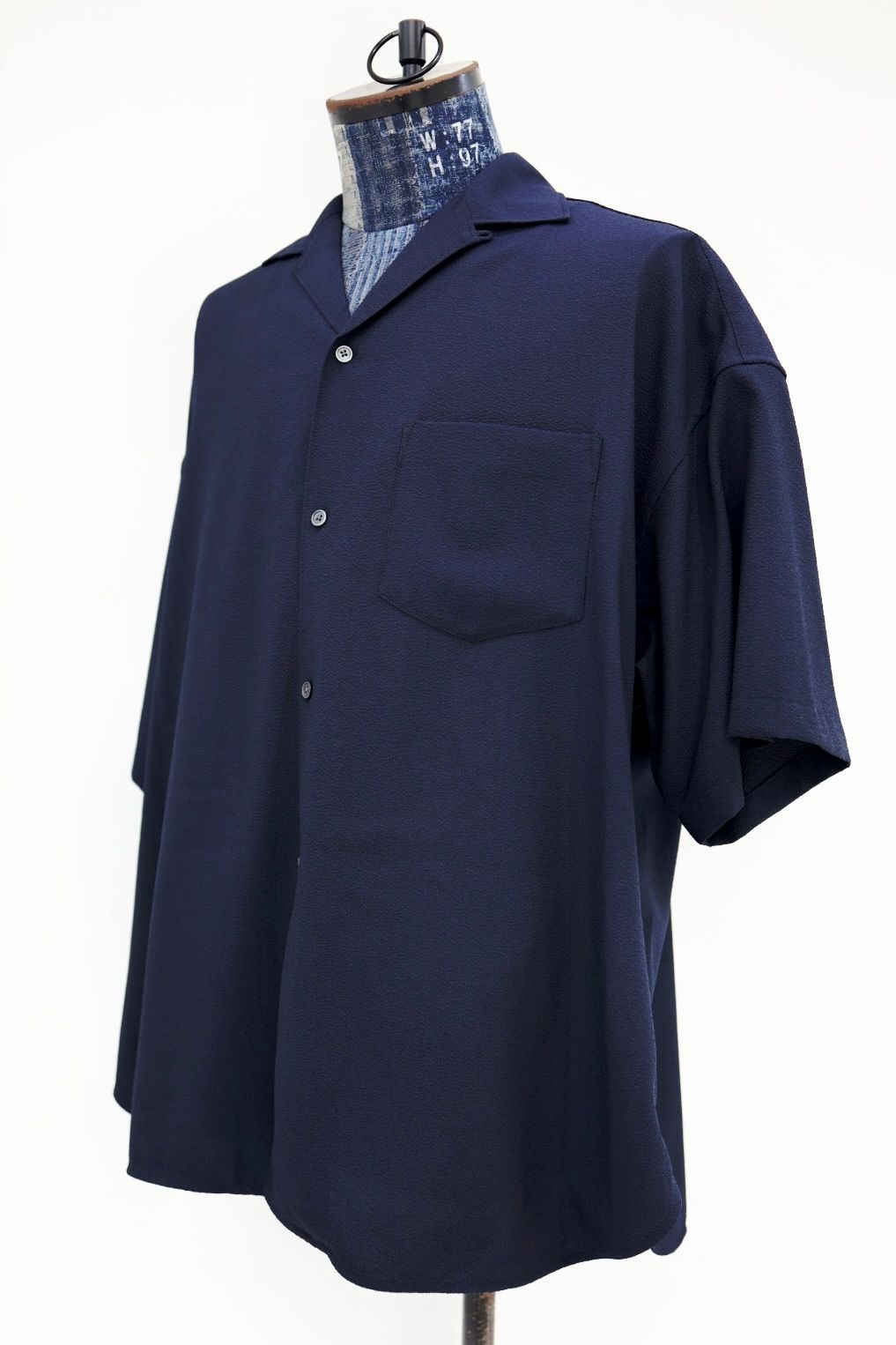 フレッシュサービス 26SS SEERSUCKER STRIPE OPEN COLLAR SHIRT(FSC262-50113)NAVY☆6月13日発売！