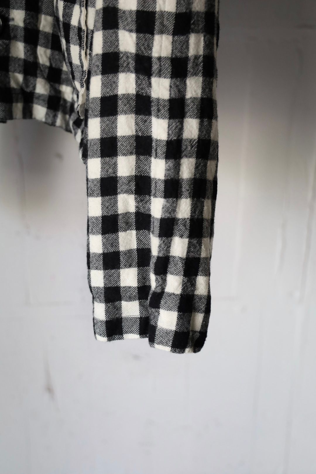 tao 26FW ウールギンガムチェック先染 製品縮絨ジャケット(TR-J021-051-1)BLACK×WHITE☆10月2日(金)発売！