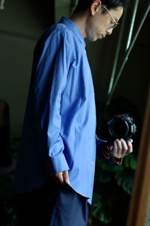 ATON 22FW STANDARD SHIRT"SAX"スタイル.2022.6.18.