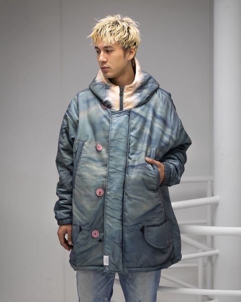 TALKING ABOUT THE ABSTRACTION N3BPRINT PADDET JKT MARKスタイル