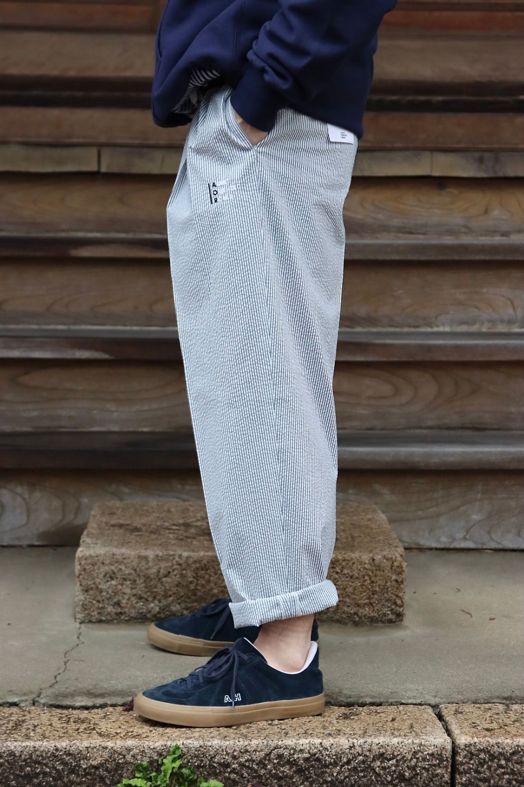 AOR 22SSシアサッカーセットアップ"NAVY"スタイル.2022.3.26.