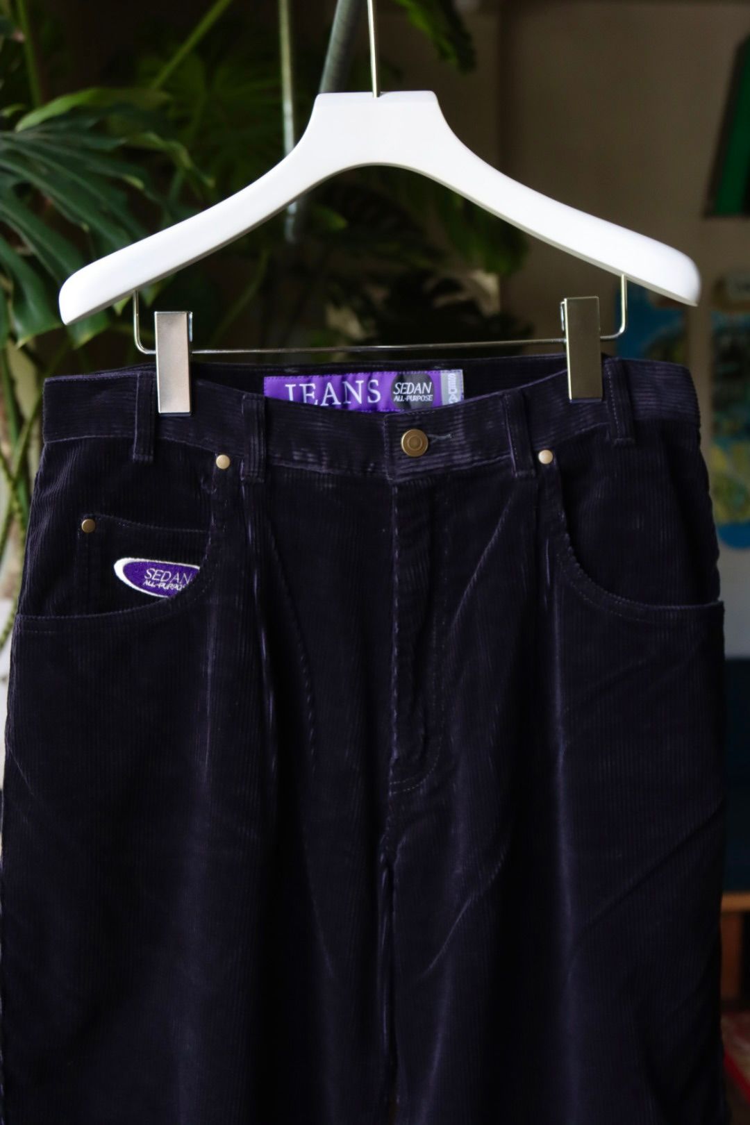 セダンオールパーパス23FW OVAL LOGO CORDUROY PANT(SD23F-PT06)NAVY