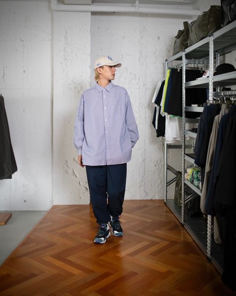 FreshService SPOT CORPORATE UNIFORM L/S SHIRT(BLUE STRIPE) style 2024.6.28
