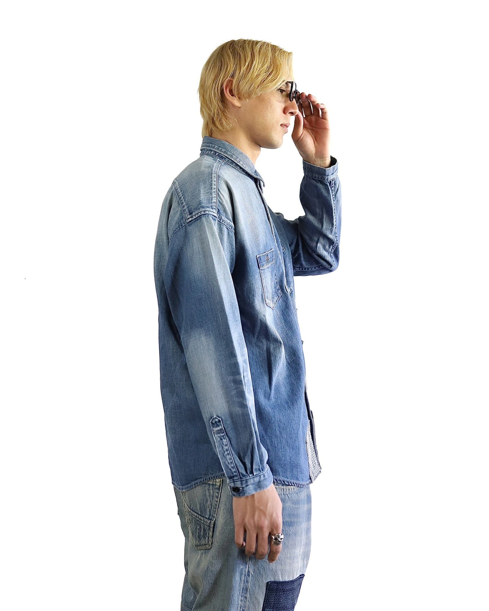 FDMTL 24SS DENIM SHIRT 3YR WASH style 2024.4.14