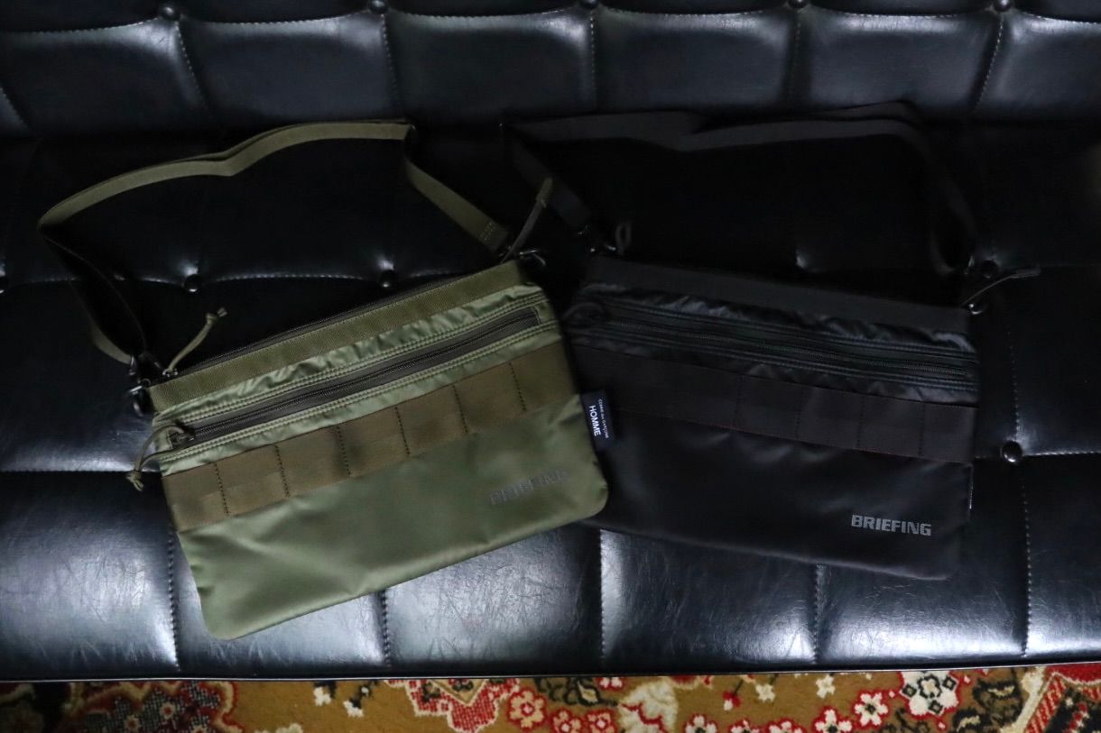 コムデギャルソンオム バッグ BRIEFING W-NAME REVERSIBLE SACOCHE(HR-K209-051)KHAKI×KHAKI☆10月2日(金)発売！
