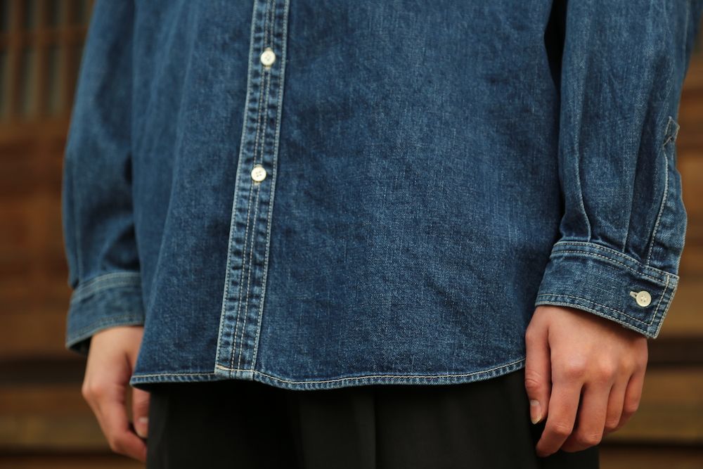 Graphpaper Denime Regular Collar Shirt style.2021.2.20.
