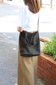 Morphee / モルフェトートバッグ 3WAY MIDIUM TOTE(SHORT)SUEDE [MOSS GREEN]☆新作発売！