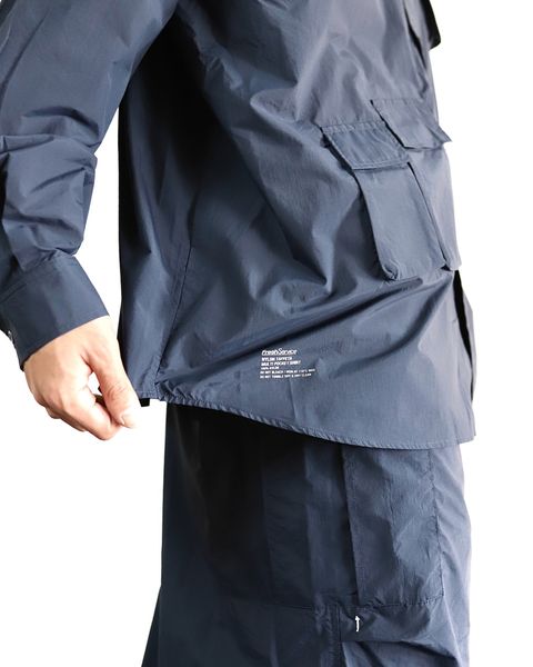 FreshService NYLON TAFFETA MULTI POCKET SHIRT,NYLON TAFFETA UPWARD CARGO POCKET PANTS style 2024.3.1