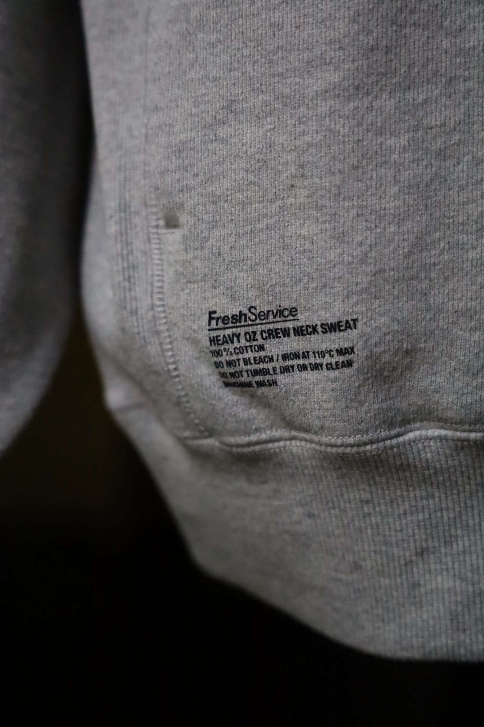 フレッシュサービス HEAVY OZ CREW NECK SWEAT(FSC244-70160)H.GRAY