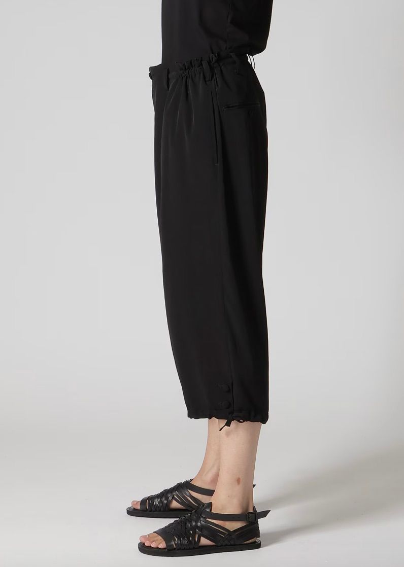 Yohji Yamamoto TA TUXEDO COIN POCKET HEM OPEN PANTS (HK-P18-500)BLACK☆新作発売！