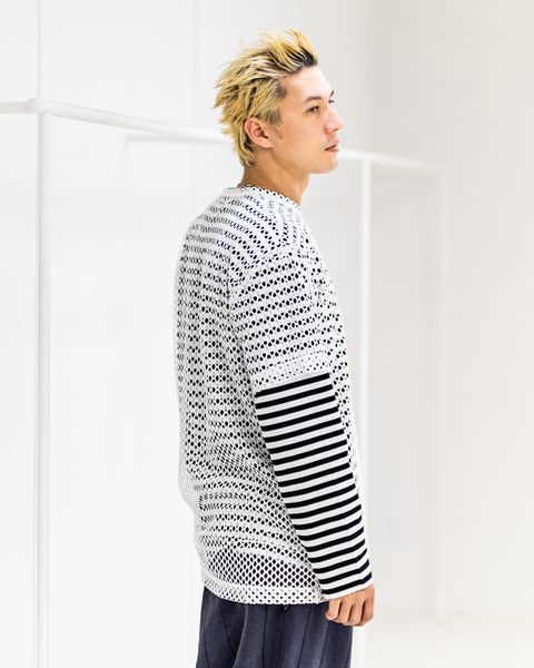 PLAY COMME des GARSONS BLACKエンブレムメッシュTシャツ ☆ 新作発売！