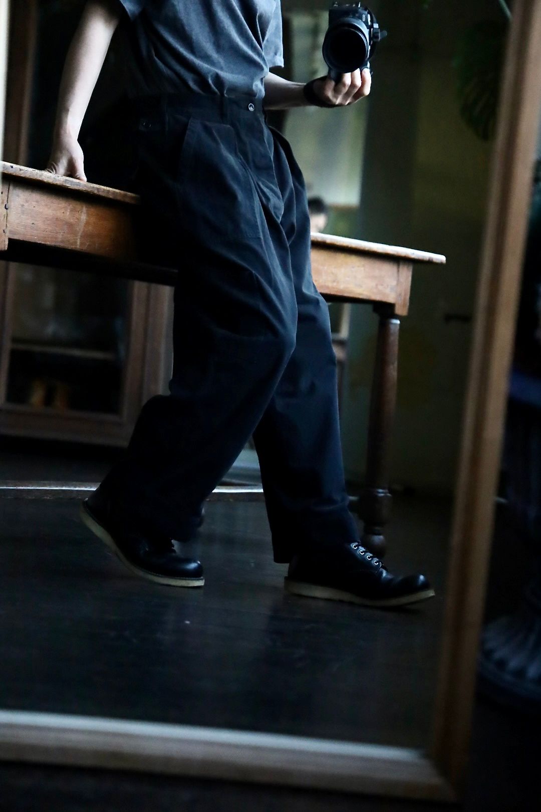 A.PRESSE - アプレッセ USAF Hemmed Bottoms(AP-4009)BLACK☆2月