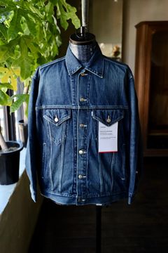 グラフペーパー 25AW Selvage Denim Trucker Jacket(GM253-20055DB)INDIGO_DARK FADE