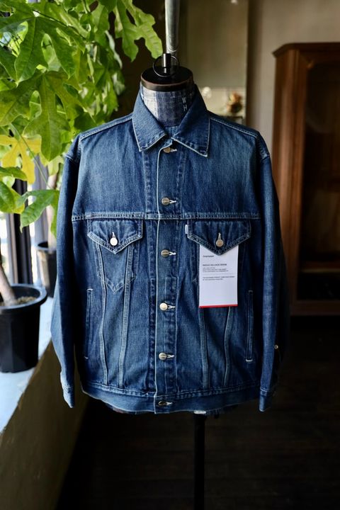 グラフペーパー Selvage Denim Trucker Jacket(GU261-20055DB)INDIGO_DARK FADE★1月24日(土)発売！
