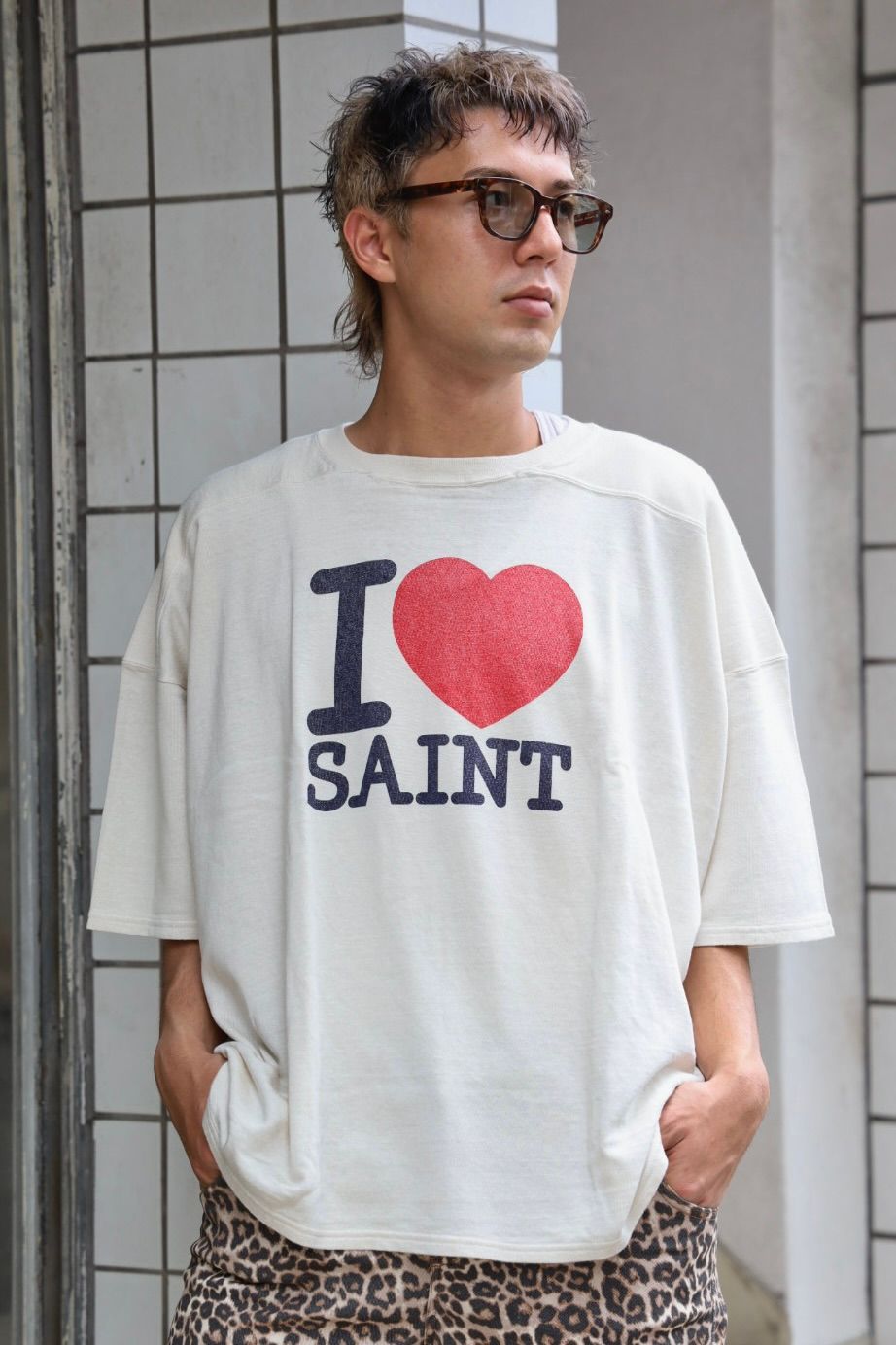SAINT Mxxxxxx FOOTBALL T-SHIRT PICK UP STYLE