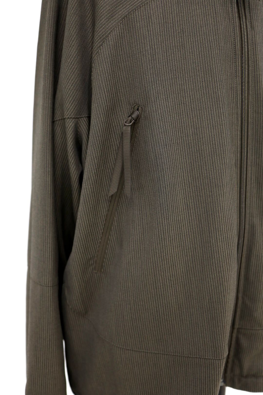 グラフペーパー Melange Pique Zip-up Stand Collar Jacket(GM263-30441)BROWN☆9月26日(土)発売！