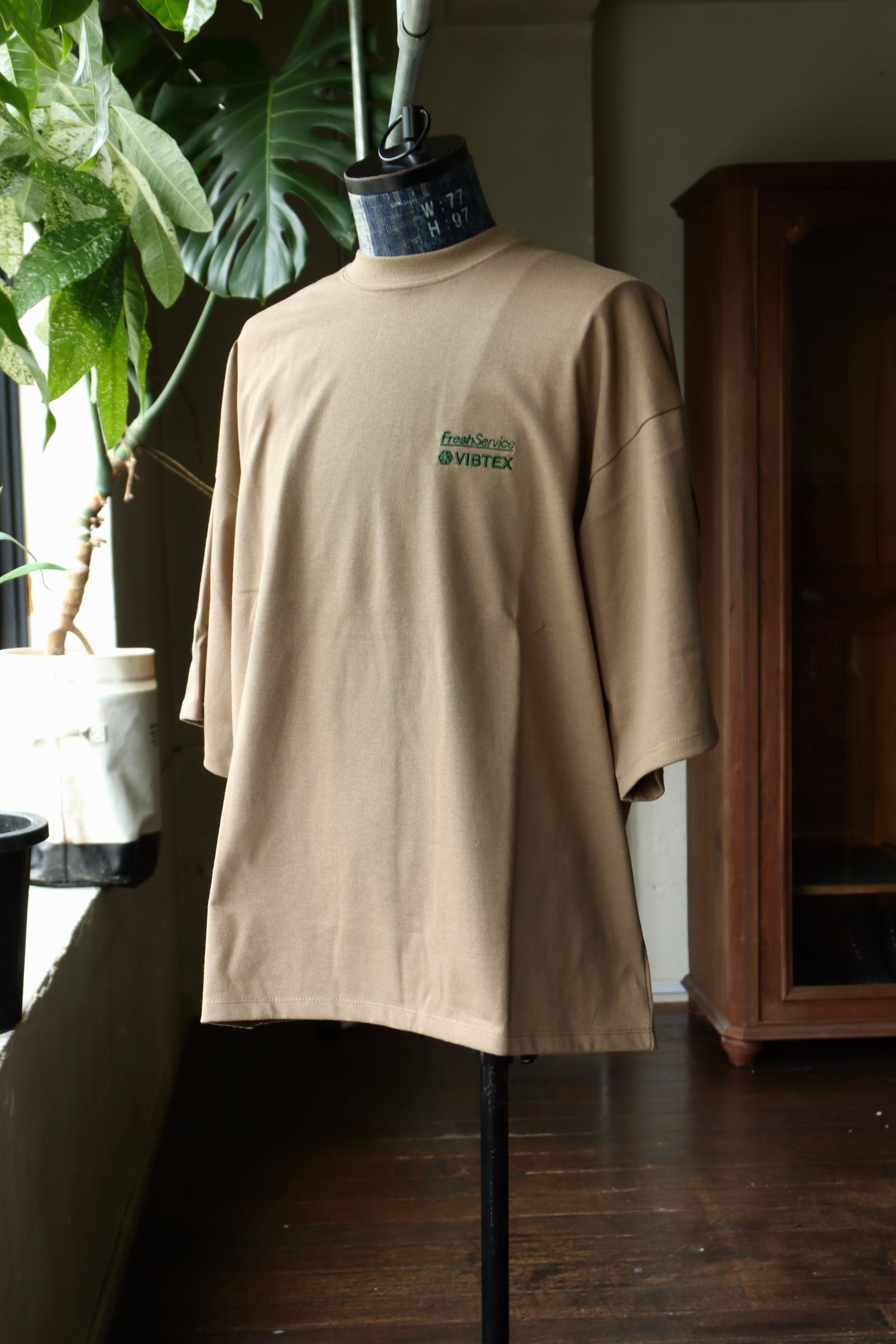 VIBTEX for FreshService S/S CREW NECK TEE(FSC252-70003)BEIGE☆再入荷しました！