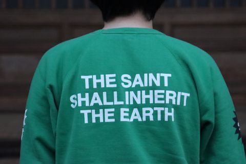 ©SAINT M×××××× 22SS SAINT TEARS ON THE MLK CTN SWT SH"GREEN"style.