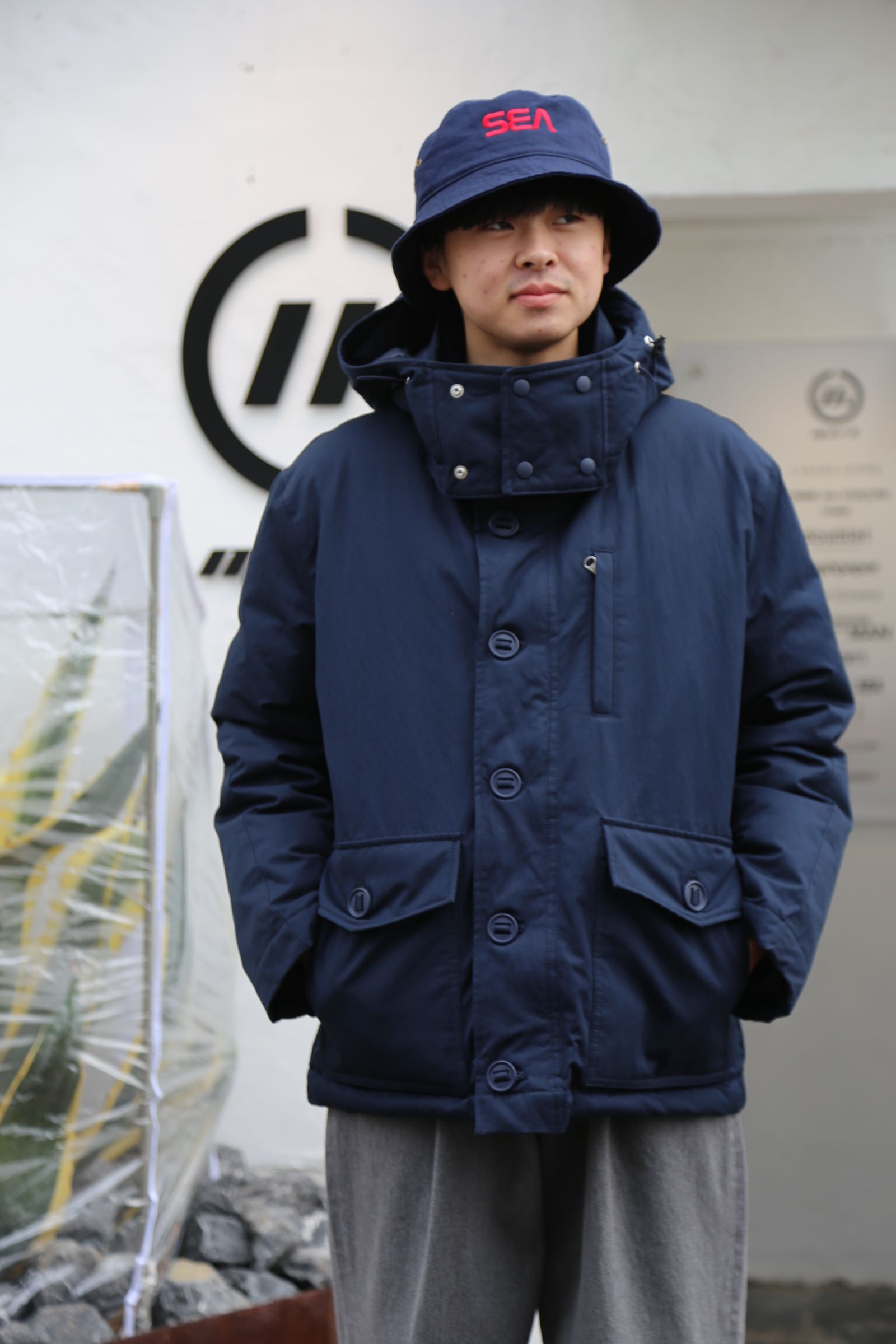 COMME des GARCONS 綿ナイロンウェザー×綿コーデュロイブルゾン style 2020.12.13.