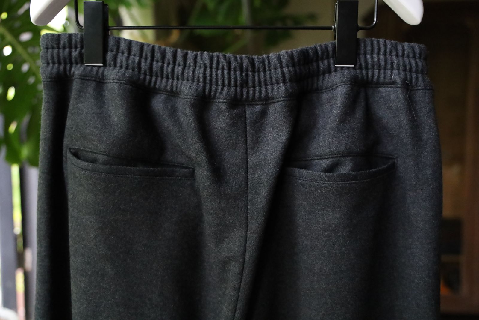 グラフペーパー 24AW Wool Smooth Flannel Easy Wide Pants (GM244-40011)GRAY