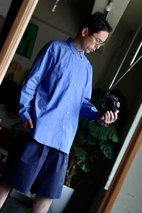ATON 22FW STANDARD SHIRT"SAX"スタイル.2022.6.18.