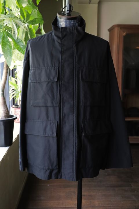 グラフペーパー 25AW Cotton Cupro Back Satin Military Jacket(GM253-30344)BLACK☆9月6日(土)発売！