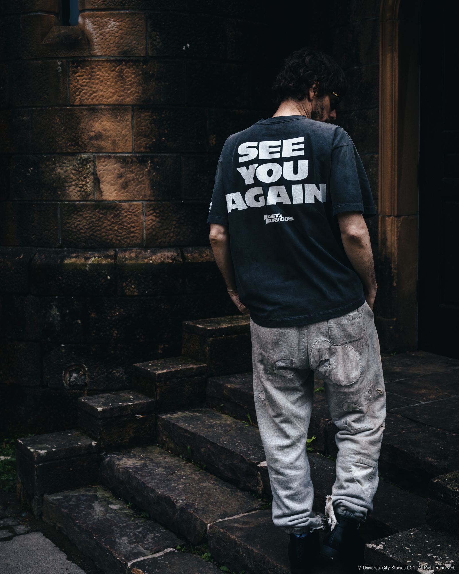 セントマイケル Tシャツ FURIOUSFF_SS TEE(SM-HR1-0000-C74)BLACK