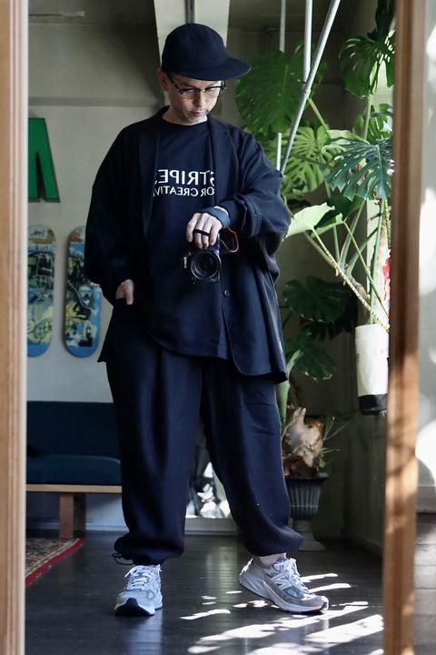 S.F.C 23FW TAILORED SHIRT JACKET"BLACK"スタイル