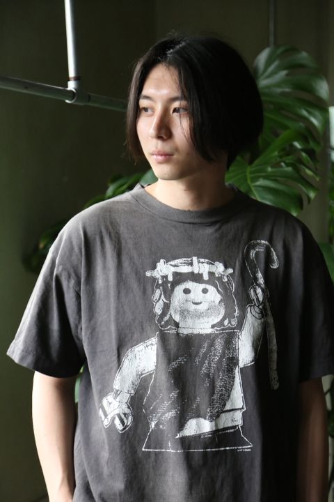 ©︎SAINT M×××××× T-SHIRT BLOCK(SM-A21-0000-001)BLACK style.2021.7.9