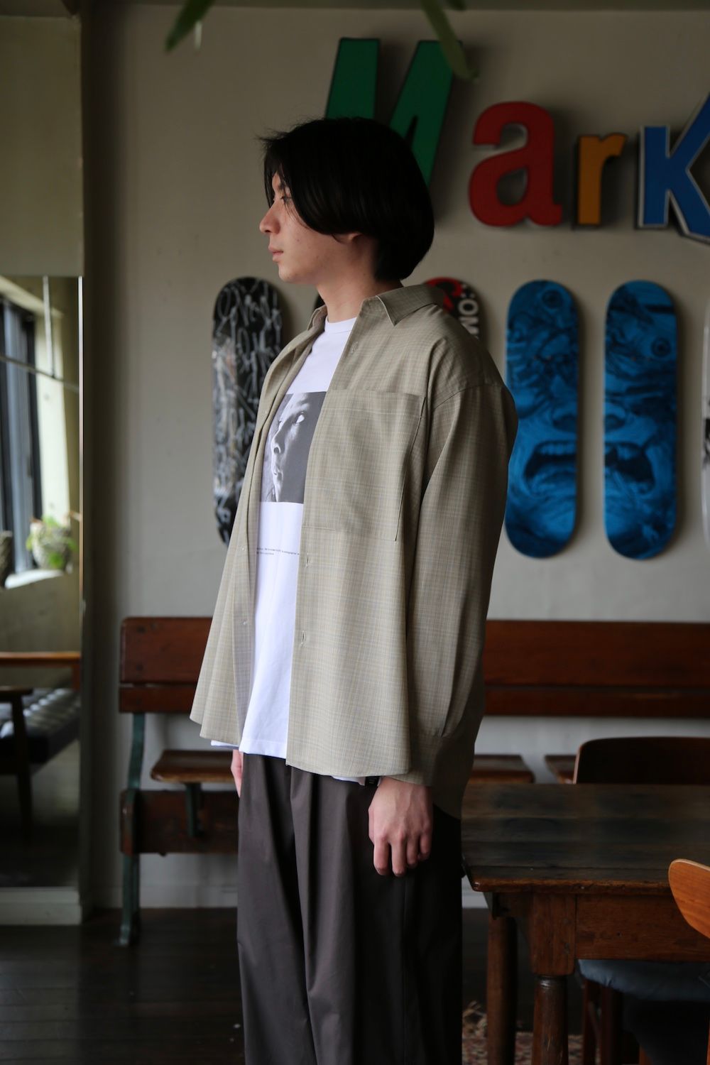 YOKE OVERSIZED BIG POCKET SHIRT(YK21SS0192SH) style.2021.2.27